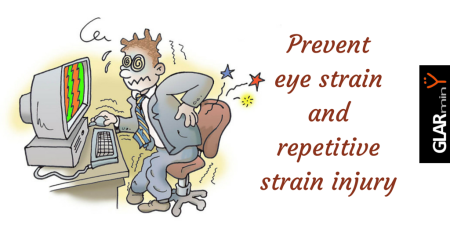 how to prevent eye strain and repetitive strain injuries from computer work