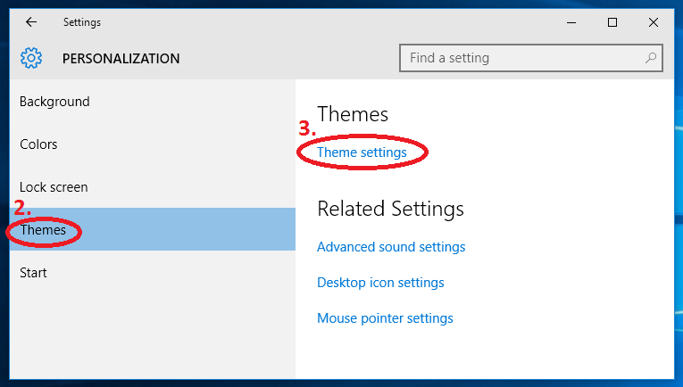 change selected text color in windows 10